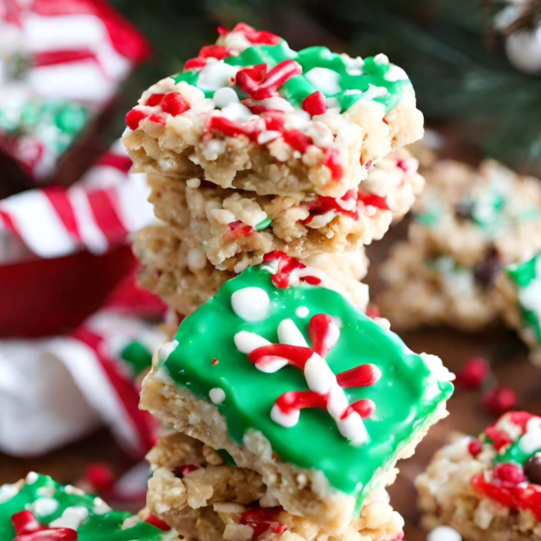 Holiday Crispy Treats | Funky Mello